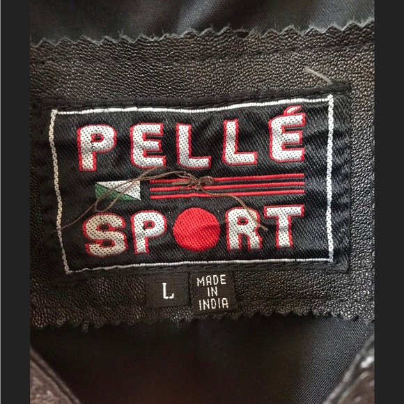 Vintage Pelle Sport Goth Cosplay Leather with Skull Patch Vest - Picture 5 of 9
